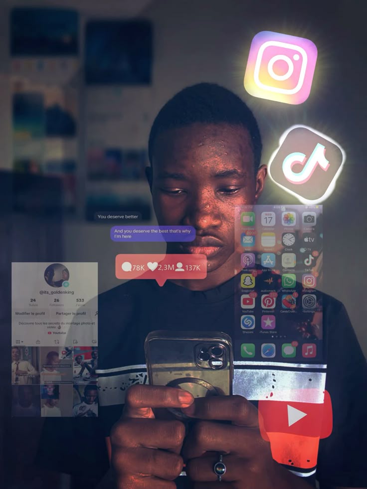 Celular con redes sociales